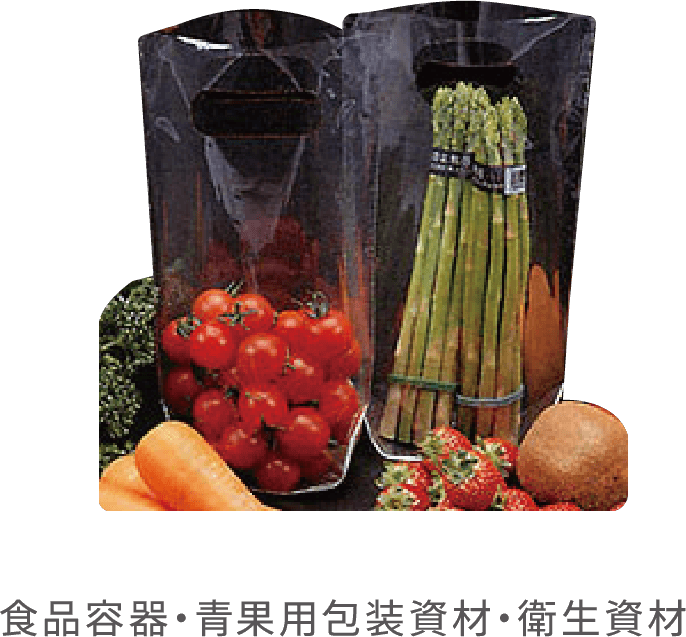 食品容器・青果用包装資材・衛生資材
